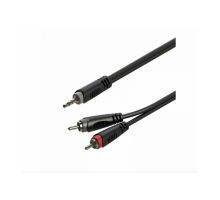  Міжблочний кабель 2 x RCA - mini Jack 3.5 мм стерео 3 метра