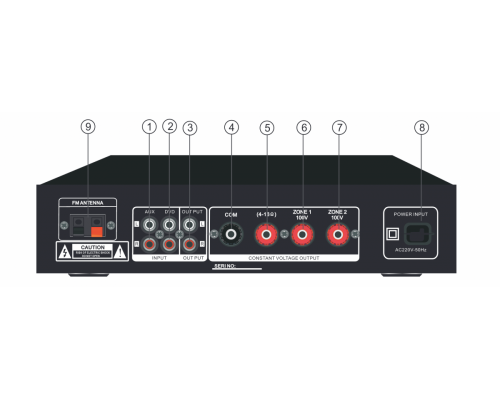 Комплект звуку DV audio MA402CON1B для приміщення до 40м.кв.