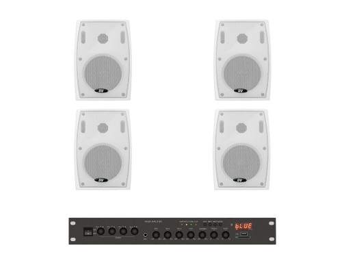 Комплект звуку DV audio LA1004PB4W для приміщення до 120м.кв