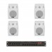 Комплект звуку DV audio LA1004PB4W для приміщення до 120м.кв