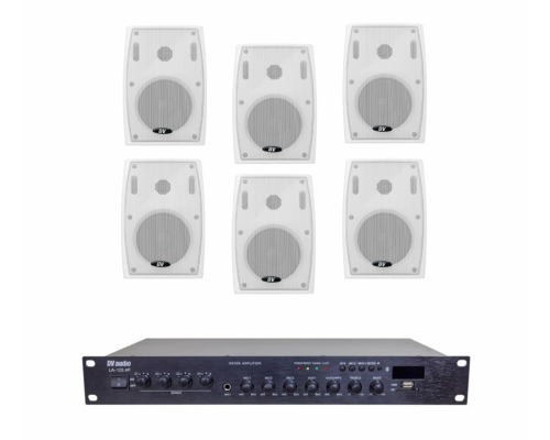 Комплект звуку DV audio LA1206PB5W для приміщення до 160 м.кв