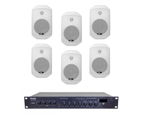 Комплект звуку DV audio LA1206MS5W для приміщення до 160 м.кв