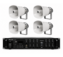 Комплект звуку DV audio PA2504HS50PRO для зони оповіщення до 2400 м.кв