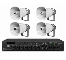 Комплект звуку DV audio DMA2404HS50PRO для зони оповіщення до 2400 м.кв