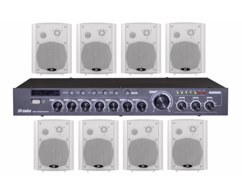 Комплект звуку DV audio DMA1808422W для приміщення до 240м.кв.