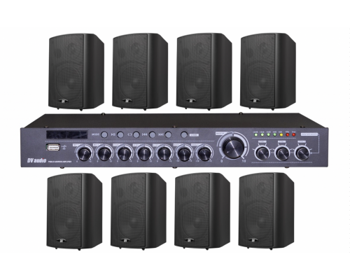 Комплект звуку DV audio DMA2408532B для приміщення до 240м.кв.