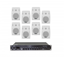 Комплект звуку DV audio LA1208PB4W для приміщення до 160 м.кв
