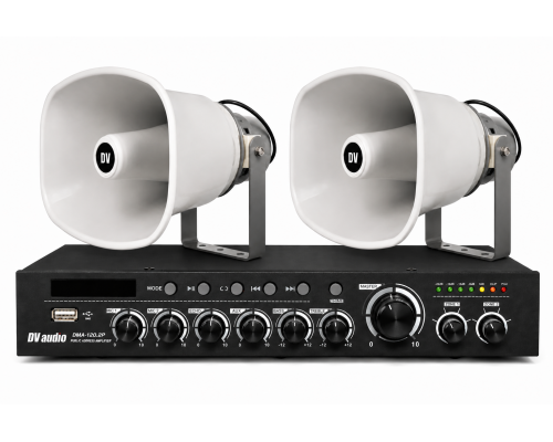 Комплект звуку DV audio DMA1202HS50PRO для зони оповіщення до 1200 м.кв