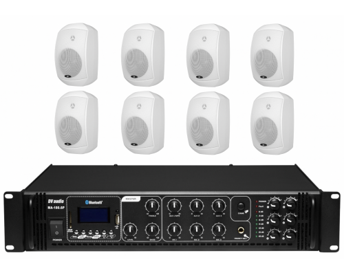 Комплект звуку DV audio MA1808MS6W для приміщення до 320 м.кв