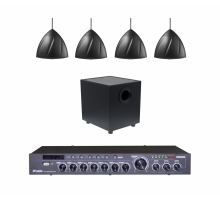 Комплект звуку DV audio LA120SUB8Т4PS502TB для приміщення до 120м.кв.