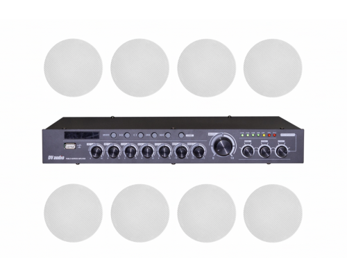 Комплект звуку DV audio DMA1808CMG5W для приміщення до 240м.кв.
