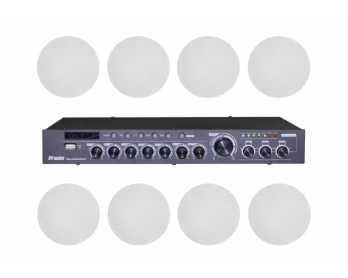 Комплект звуку DV audio DMA2408CMG6W для приміщення до 240м.кв.