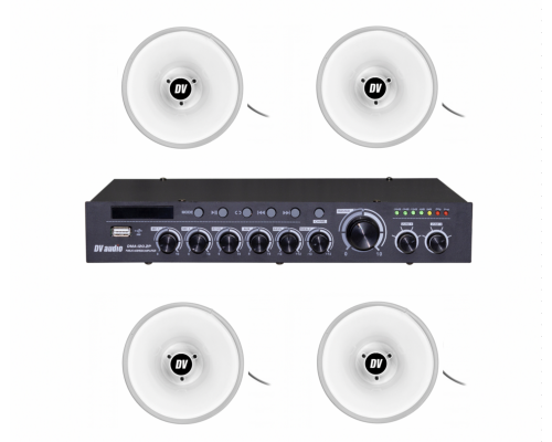 Комплект звуку DV audio DMA1204SH30 для зони оповіщення до 1200 м.кв
