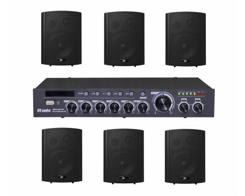 Комплект звуку DV audio DMA1206422B для приміщення до 180м.кв.
