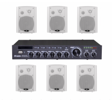 Комплект звуку DV audio DMA1206422W для приміщення до 180м.кв.