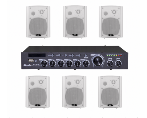 Комплект звуку DV audio DMA1206422W для приміщення до 180м.кв.