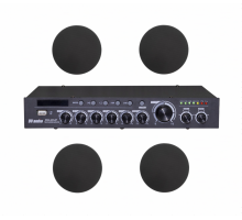 Комплект звуку DV audio DMA1204CMG6B для приміщення до 120м.кв.
