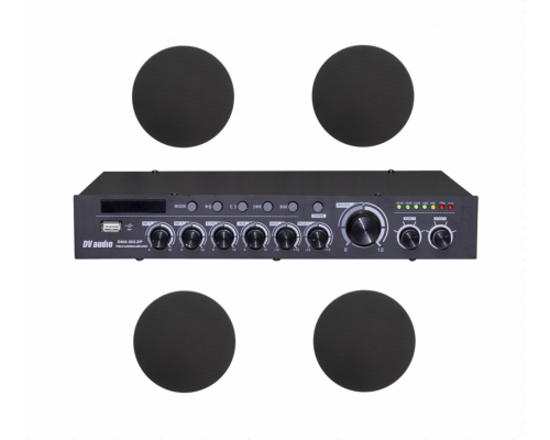 Комплект звуку DV audio DMA1204CMG6B для приміщення до 120м.кв.