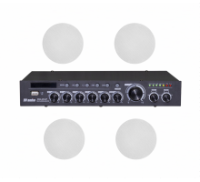 Комплект звуку DV audio DMA1204CMG6W для приміщення до 120м.кв.