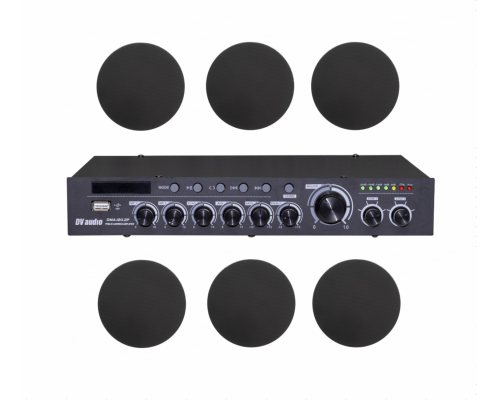 Комплект звуку DV audio DMA1206CMG5B для приміщення до 180м.кв.