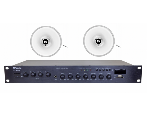 Комплект звуку DV audio LA802SH30 для зони оповіщення до 600 м.кв
