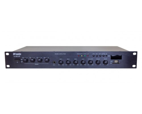 Трансляційний мікшер-підсилювач з USB DV audio LA-100.4P