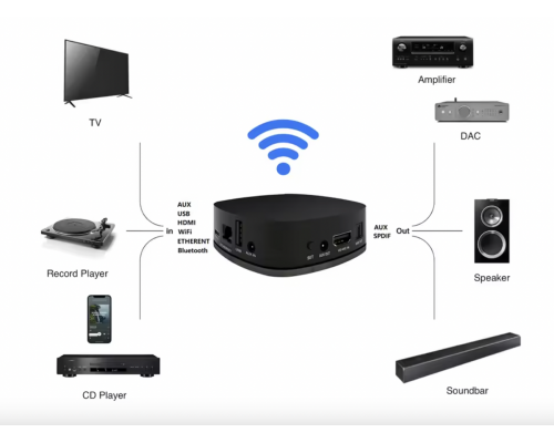 Музичний стример DV audio WMP PLUS мережевий Wi-Fi плеєр
