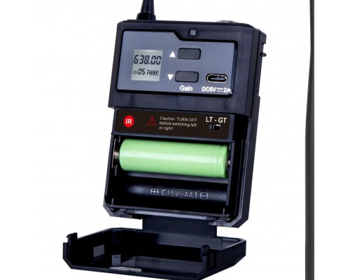 Радіосистема DV audio DGX-14B з гарніторою та петличкою чорного кольору