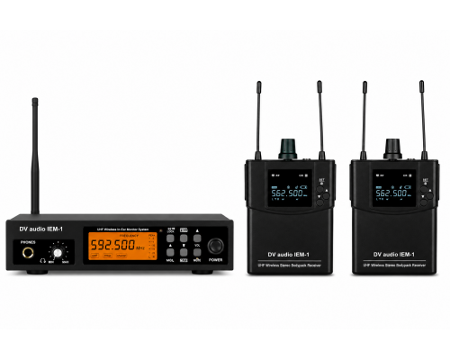 Радіосистема персонального моніторингу DV audio IEM-1 Stereo два приймача