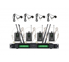 Радіосистема DV audio WSX-4B із чотирма поясними передавачами