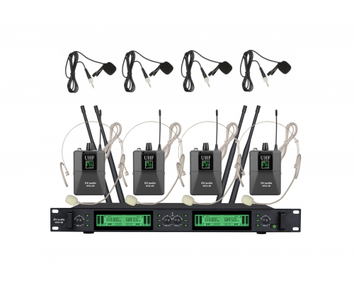 Радіосистема DV audio WSX-4B із чотирма поясними передавачами