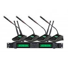 Радіосистема DV audio WSX-4C з чотирма конференц-мікрофонами