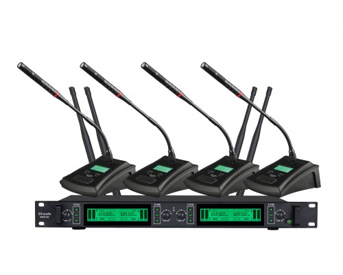 Радіосистема DV audio WSX-4C з чотирма конференц-мікрофонами