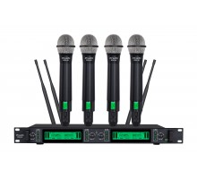 Радіосистема DV audio WSX-4H з чотирма ручними мікрофонами