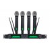 Радіосистема DV audio WSX-4H з чотирма ручними мікрофонами